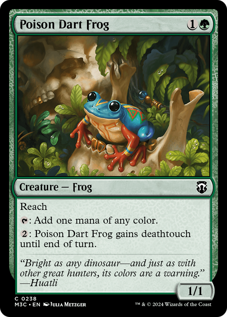 Poison Dart Frog (Ripple Foil) [Modern Horizons 3 Commander] | Tacoma Games