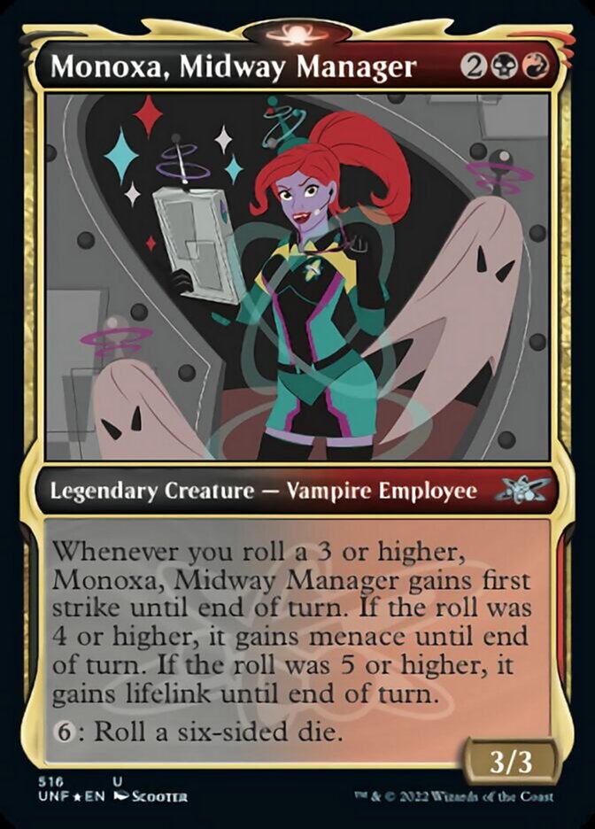 Monoxa, Midway Manager (Showcase) (Galaxy Foil) [Unfinity] | Tacoma Games