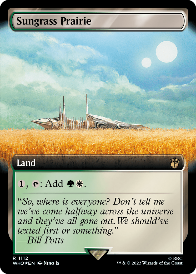 Sungrass Prairie (Extended Art) (Surge Foil) [Doctor Who] | Tacoma Games