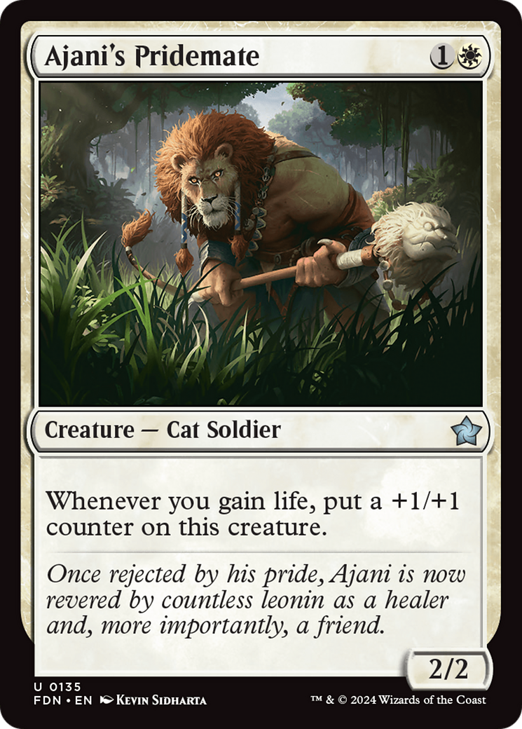 Ajani's Pridemate [Foundations] | Tacoma Games