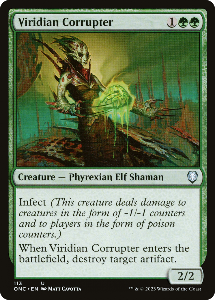 Viridian Corrupter [Phyrexia: All Will Be One Commander] | Tacoma Games