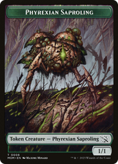 Monk // Phyrexian Saproling Double-Sided Token [March of the Machine Tokens] | Tacoma Games