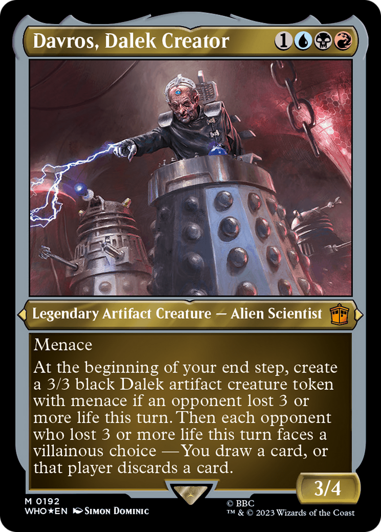 Davros, Dalek Creator (Display Commander) - Thick Stock [Doctor Who] | Tacoma Games