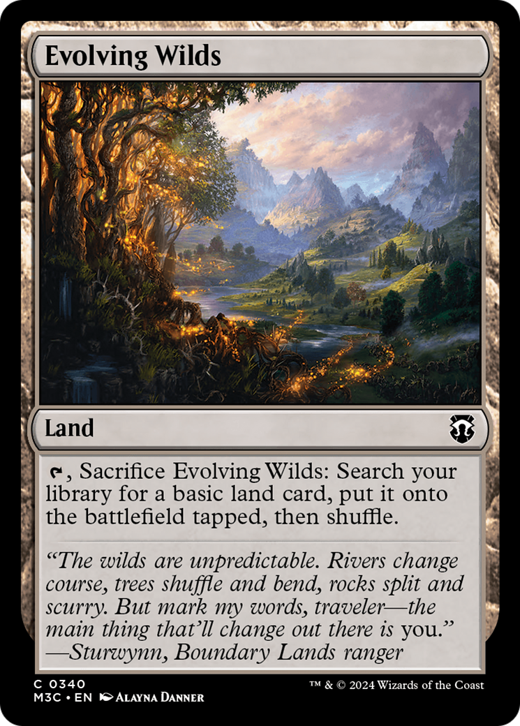 Evolving Wilds (Ripple Foil) [Modern Horizons 3 Commander] | Tacoma Games