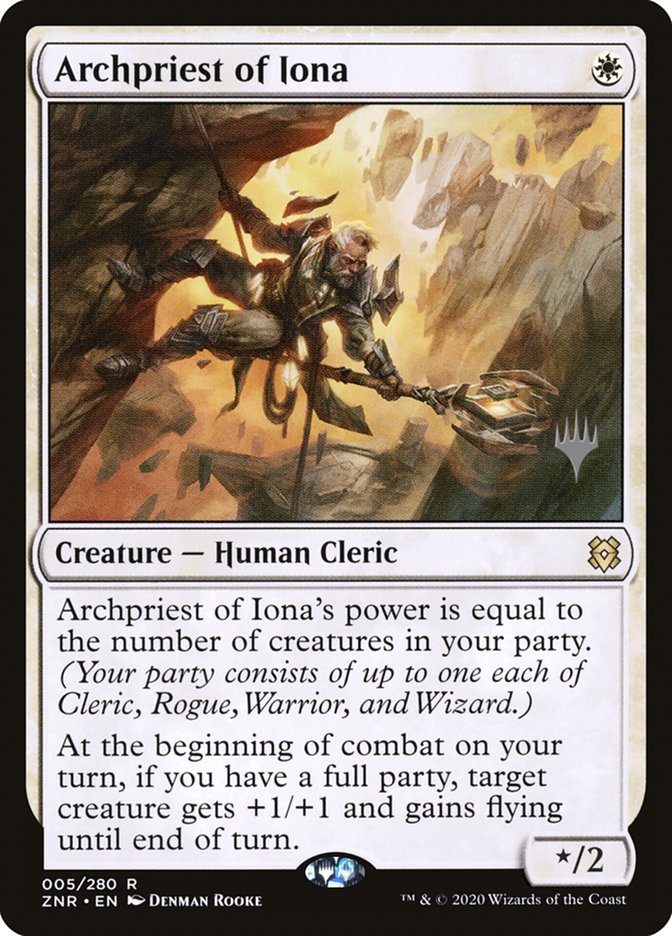Archpriest of Iona (Promo Pack) [Zendikar Rising Promos] | Tacoma Games