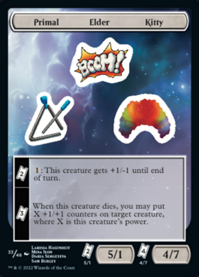 Primal Elder Kitty [Unfinity Stickers] | Tacoma Games