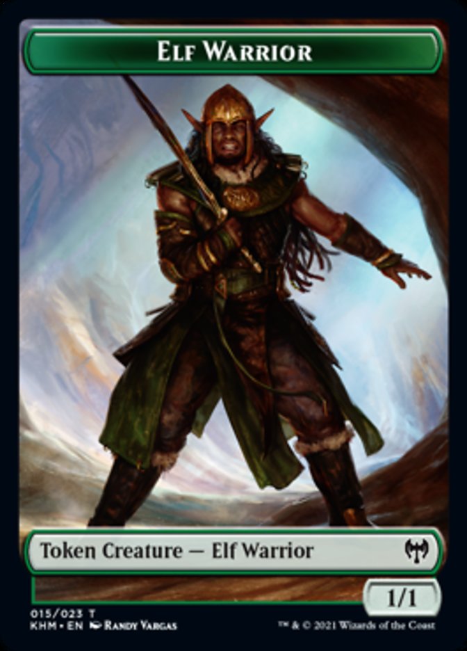 Elf Warrior Token [Kaldheim Tokens] | Tacoma Games