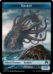 Eldrazi Spawn // Kraken Double-Sided Token [Modern Horizons 3 Tokens] | Tacoma Games