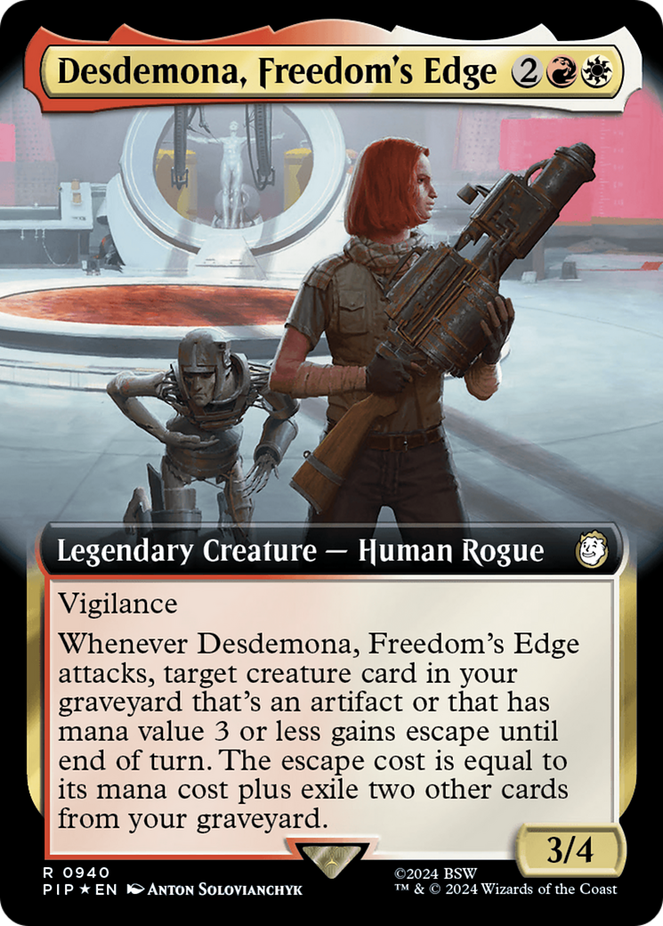 Desdemona, Freedom's Edge (Extended Art) (Surge Foil) [Fallout] | Tacoma Games