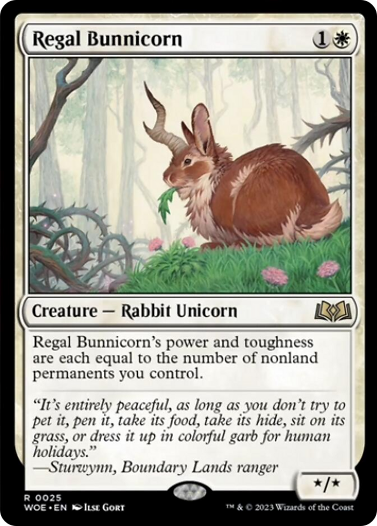 Regal Bunnicorn [Wilds of Eldraine] | Tacoma Games