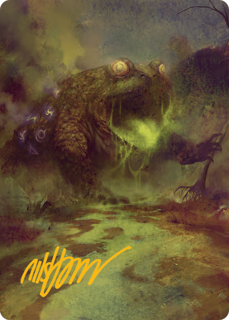 The Gitrog Monster Art Card (Gold-Stamped Signature) [Bloomburrow Art Series] | Tacoma Games