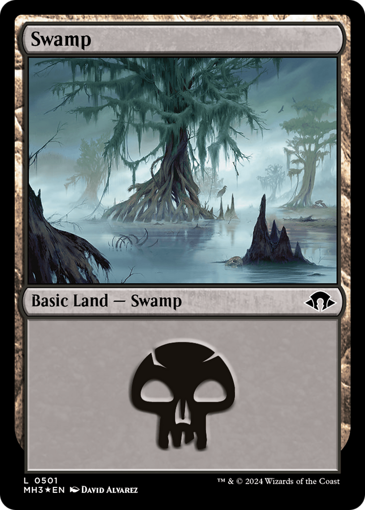 Swamp (0501) (Ripple Foil) [Modern Horizons 3] | Tacoma Games