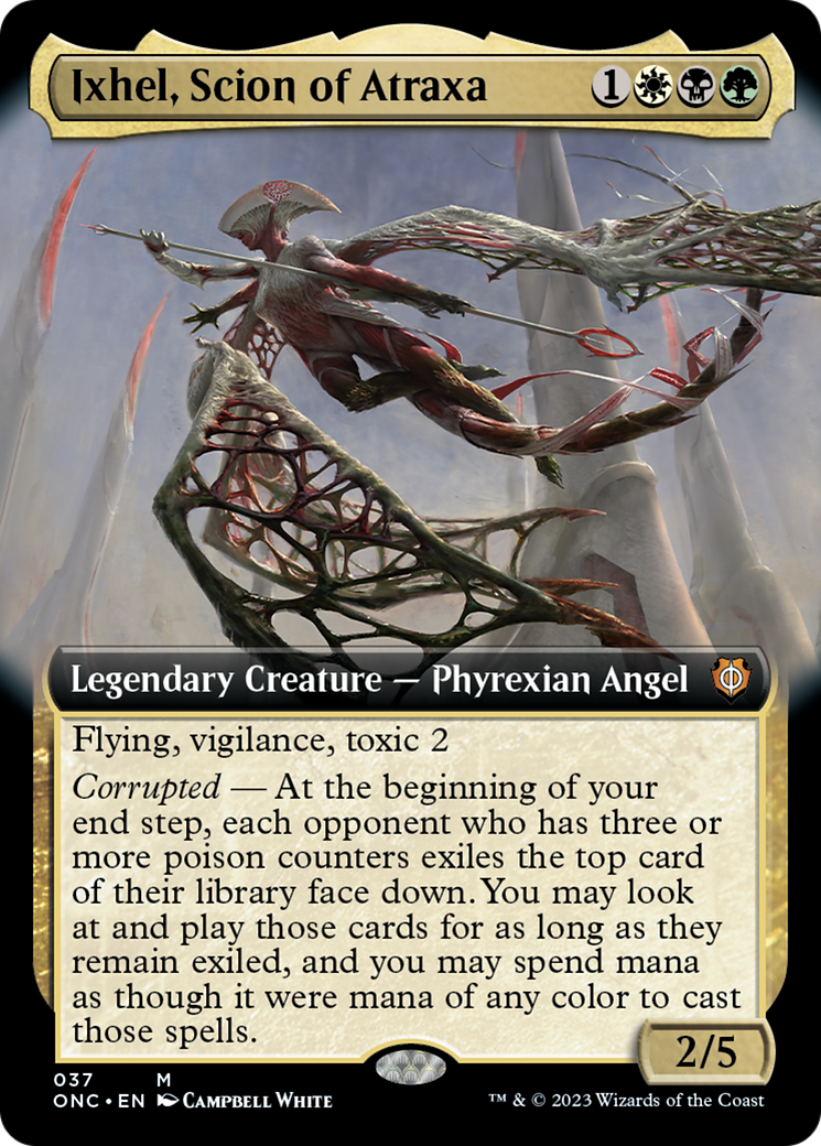 Ixhel, Scion of Atraxa (Extended Art) [Phyrexia: All Will Be One Commander] | Tacoma Games