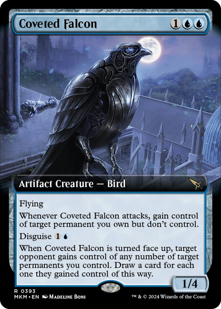 Coveted Falcon (Extended Art) [Murders at Karlov Manor] | Tacoma Games