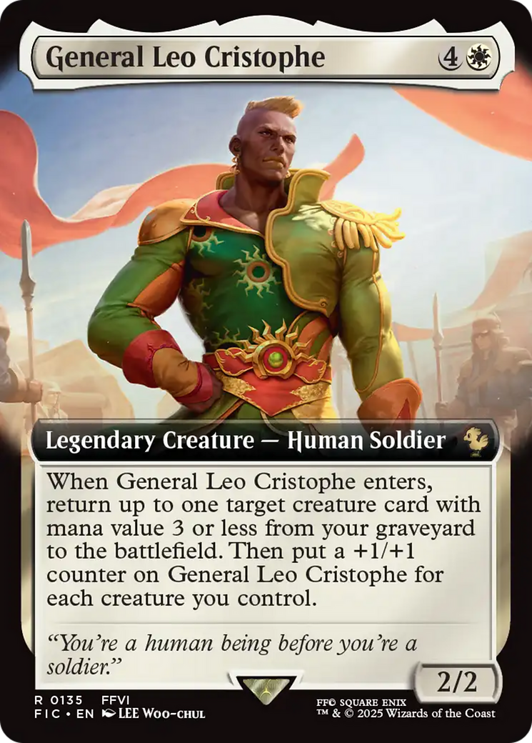 General Leo Cristophe (Extended Art) [FINAL FANTASY Commander] | Tacoma Games