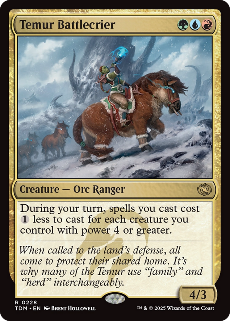 Temur Battlecrier [Tarkir: Dragonstorm] | Tacoma Games