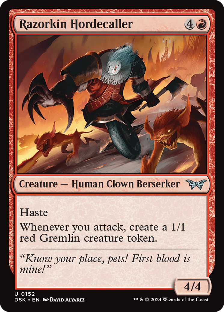 Razorkin Hordecaller [Duskmourn: House of Horror] | Tacoma Games
