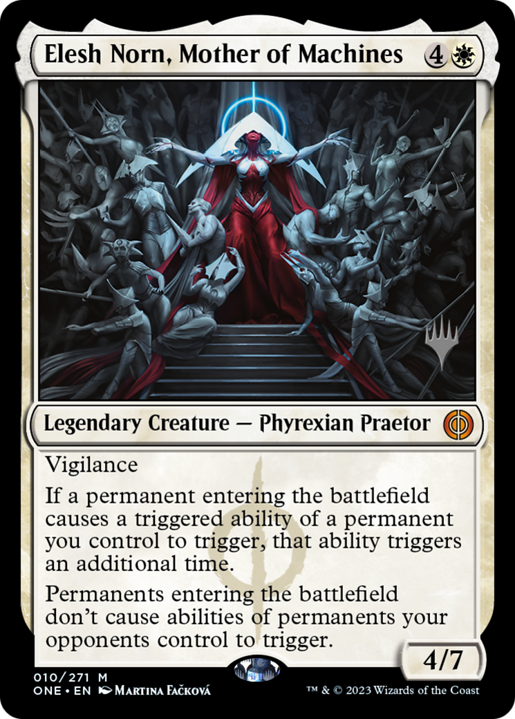 Elesh Norn, Mother of Machines (Promo Pack) [Phyrexia: All Will Be One Promos] | Tacoma Games