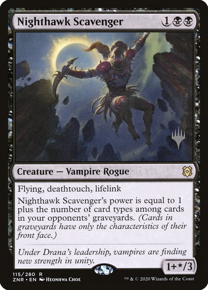 Nighthawk Scavenger (Promo Pack) [Zendikar Rising Promos] | Tacoma Games