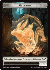 Glimmer // Manifest Double-Sided Token [Duskmourn: House of Horror Tokens] | Tacoma Games
