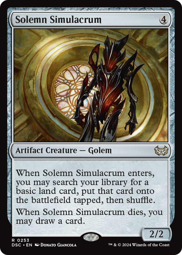 Solemn Simulacrum [Duskmourn: House of Horror Commander] | Tacoma Games