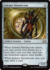 Solemn Simulacrum [Duskmourn: House of Horror Commander] | Tacoma Games