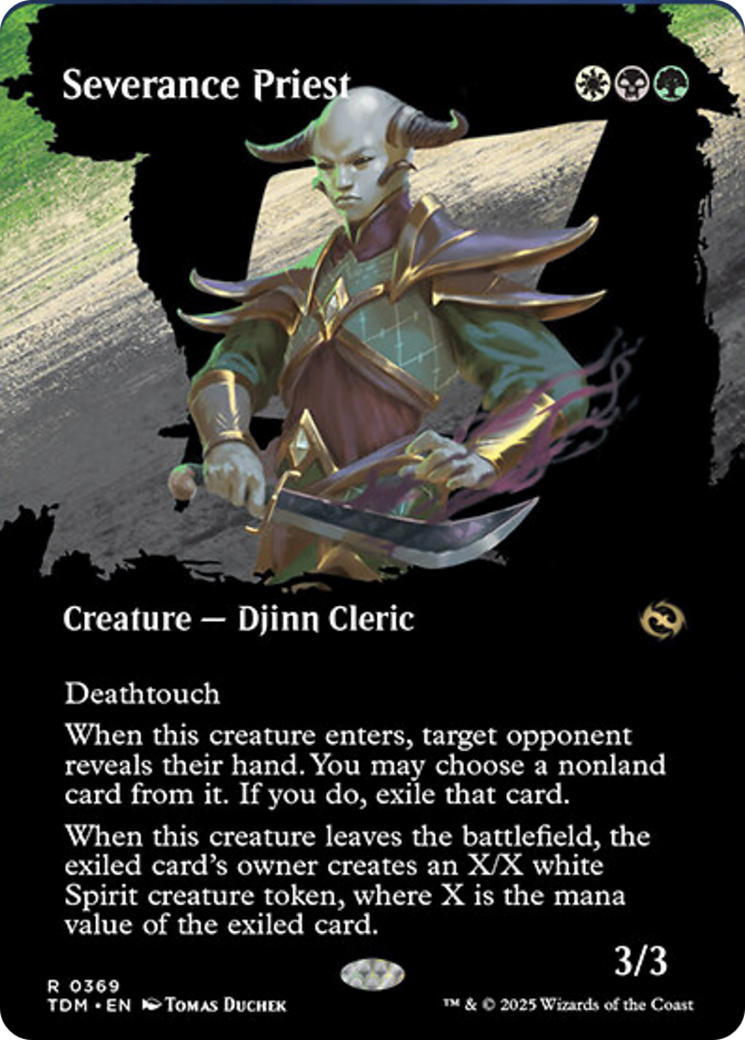 Severance Priest (Borderless) [Tarkir: Dragonstorm] | Tacoma Games