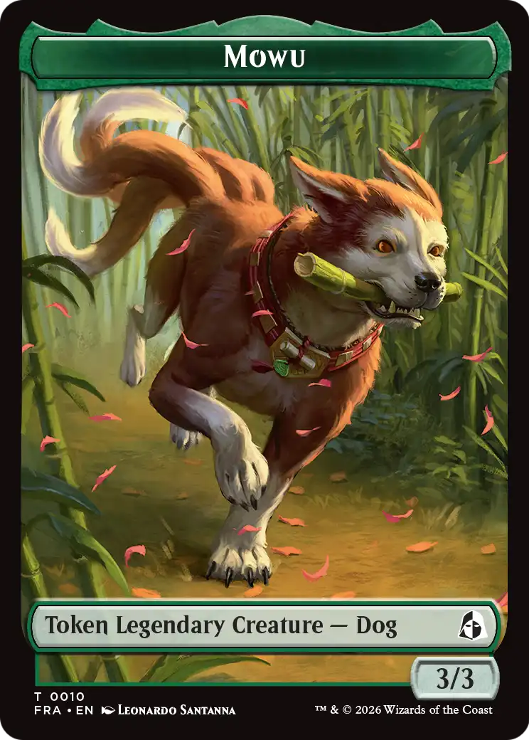 Ajani's Pridemate // Mowu Double-Sided Token [Reality Fracture Tokens] | Tacoma Games