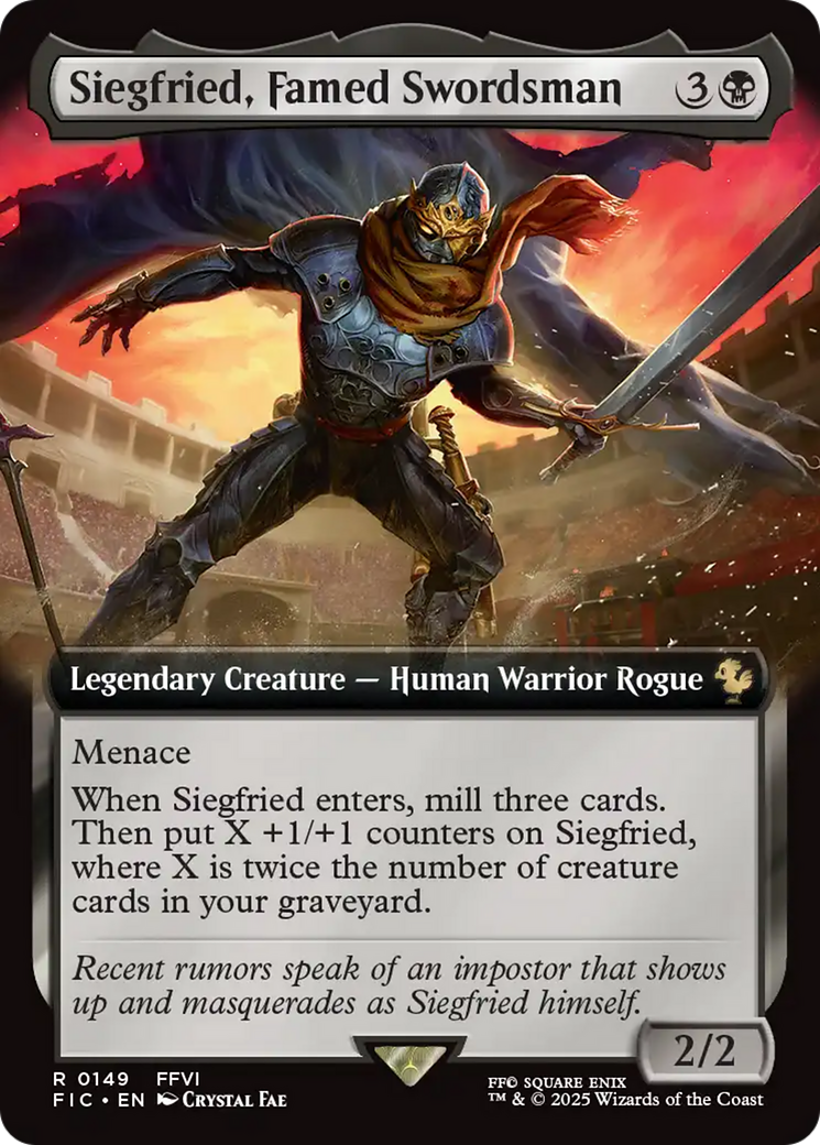 Siegfried, Famed Swordsman (Extended Art) [FINAL FANTASY Commander] | Tacoma Games