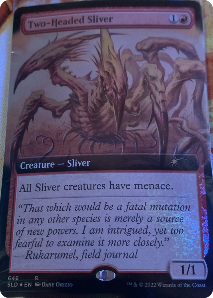 Two-Headed Sliver (Extended Art) [Secret Lair Drop Promos] | Tacoma Games