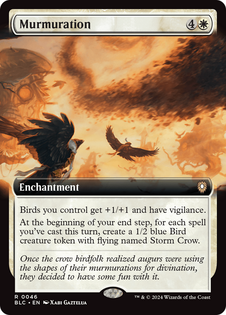 Murmuration (Extended Art) [Bloomburrow Commander] | Tacoma Games