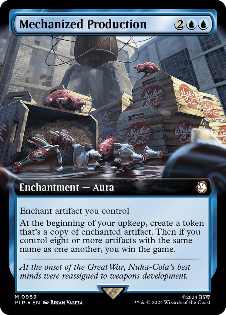 Mechanized Production (Extended Art) (Surge Foil) [Fallout] | Tacoma Games