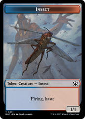 Soldier // Insect Double-Sided Token [March of the Machine Commander Tokens] | Tacoma Games