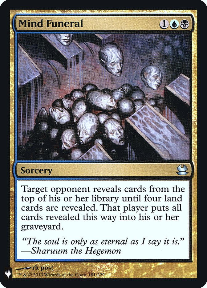 Mind Funeral [Mystery Booster] | Tacoma Games