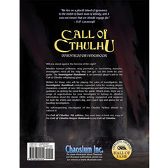 Call Of Cthulhu 7th Edition Investigator Handbook | Tacoma Games