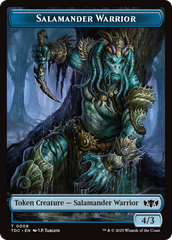 Salamander Warrior // Zombie Druid Double-Sided Token [Tarkir: Dragonstorm Commander Tokens] | Tacoma Games
