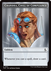 Chandra, Chill of Compliance // Chandra, Torch of Defiance Double-Sided Token [Reality Fracture Tokens] | Tacoma Games
