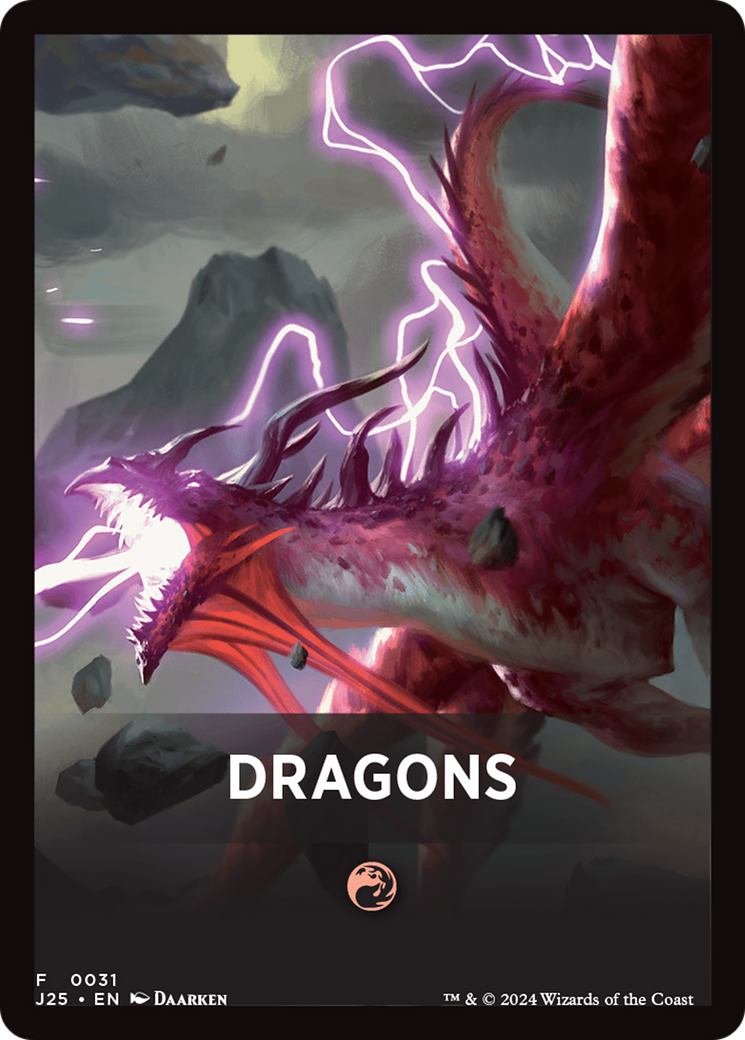 Dragons Theme Card [Foundations Jumpstart Front Cards] | Tacoma Games