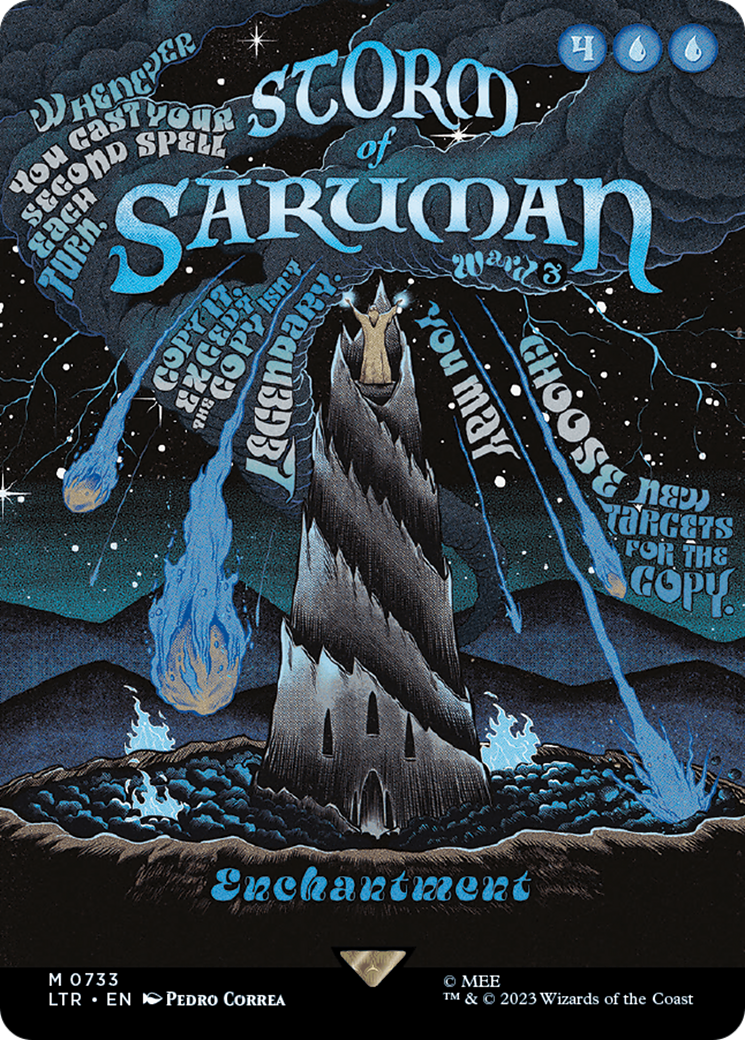 Storm of Saruman (Borderless Poster) [The Lord of the Rings: Tales of Middle-Earth] | Tacoma Games