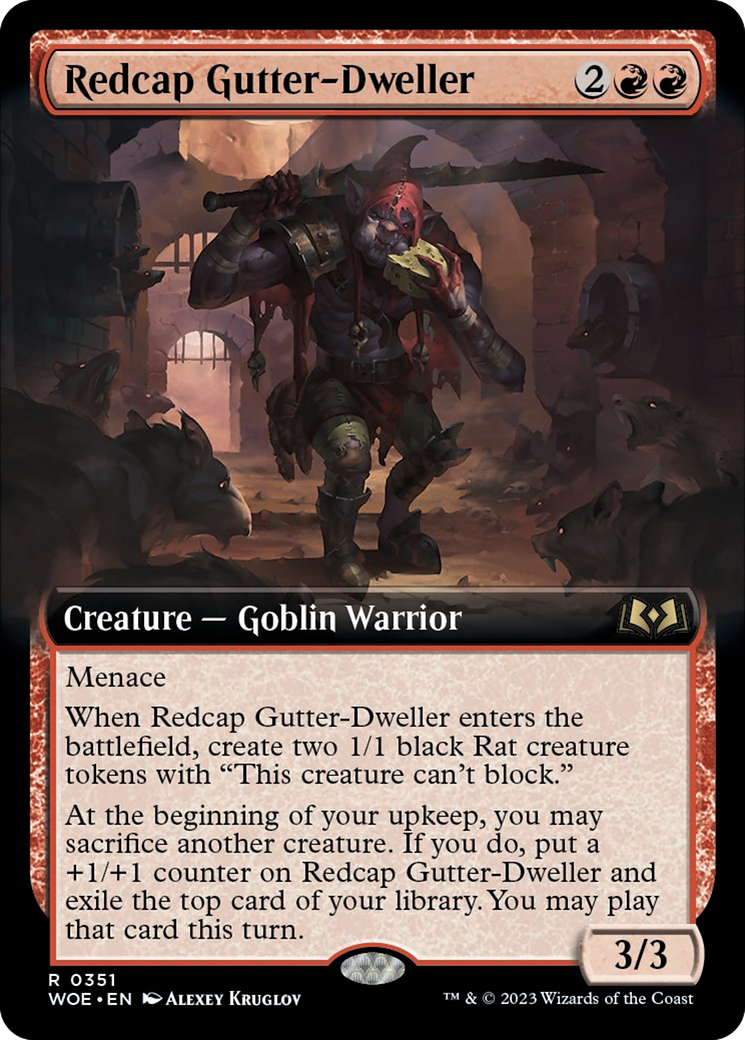 Redcap Gutter-Dweller (Extended Art) [Wilds of Eldraine] | Tacoma Games