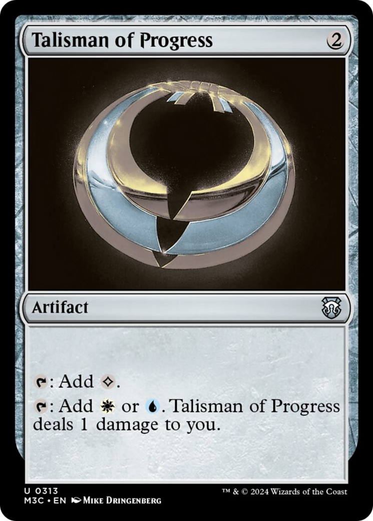 Talisman of Progress (Ripple Foil) [Modern Horizons 3 Commander] | Tacoma Games