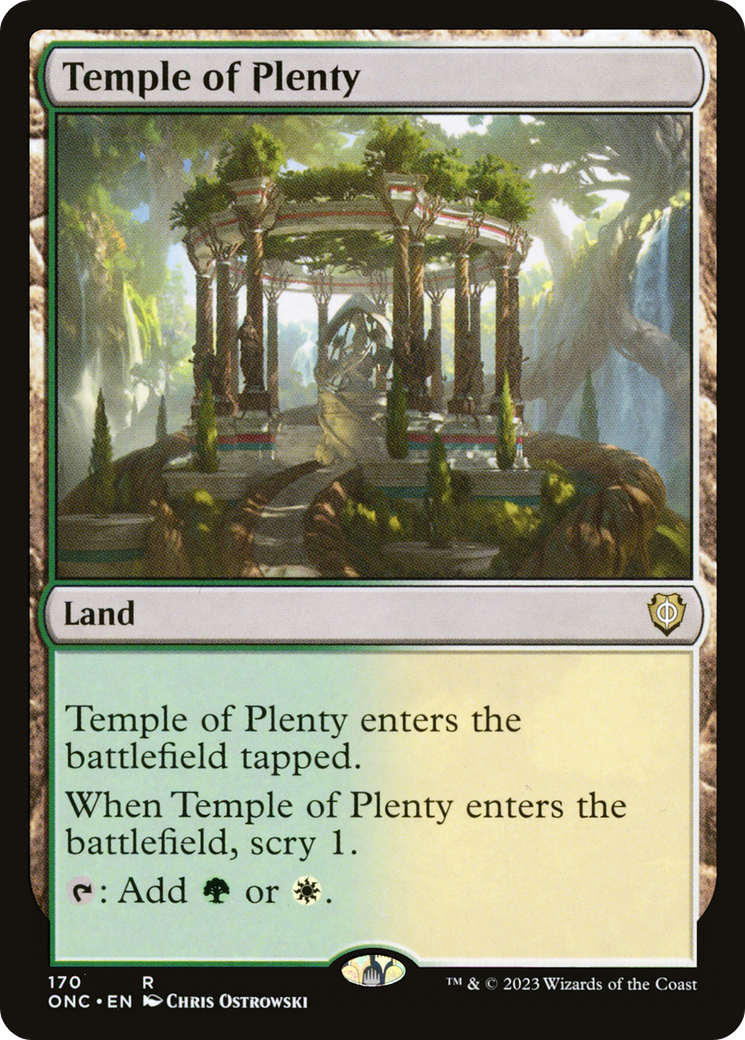 Temple of Plenty [Phyrexia: All Will Be One Commander] | Tacoma Games