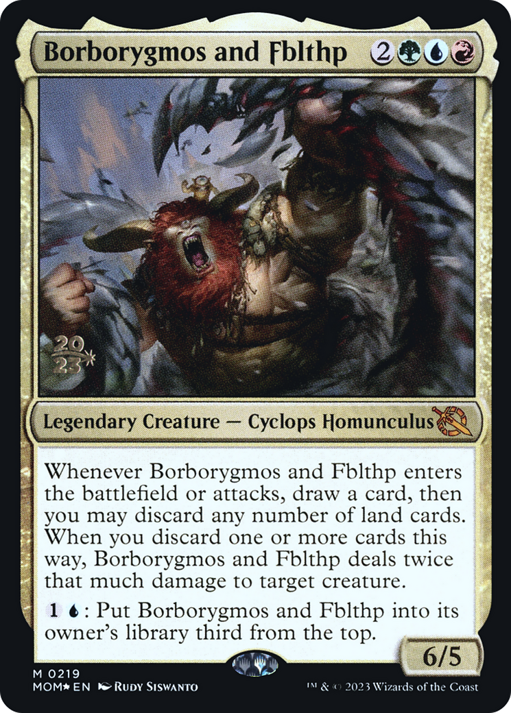 Borborygmos and Fblthp [March of the Machine Prerelease Promos] | Tacoma Games