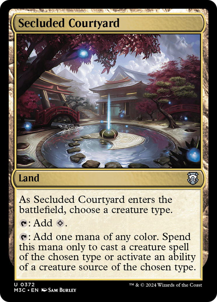 Secluded Courtyard (Ripple Foil) [Modern Horizons 3 Commander] | Tacoma Games