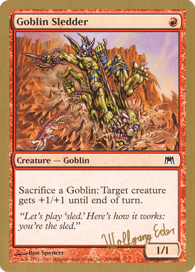 Goblin Sledder (Wolfgang Eder) [World Championship Decks 2003] | Tacoma Games