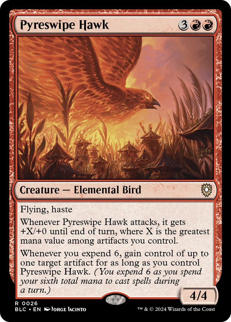 Pyreswipe Hawk [Bloomburrow Commander] | Tacoma Games