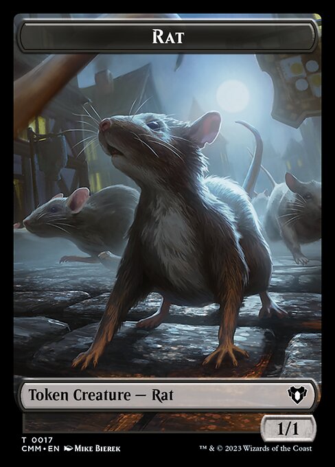 City's Blessing // Rat Double-Sided Token [Commander Masters Tokens] | Tacoma Games