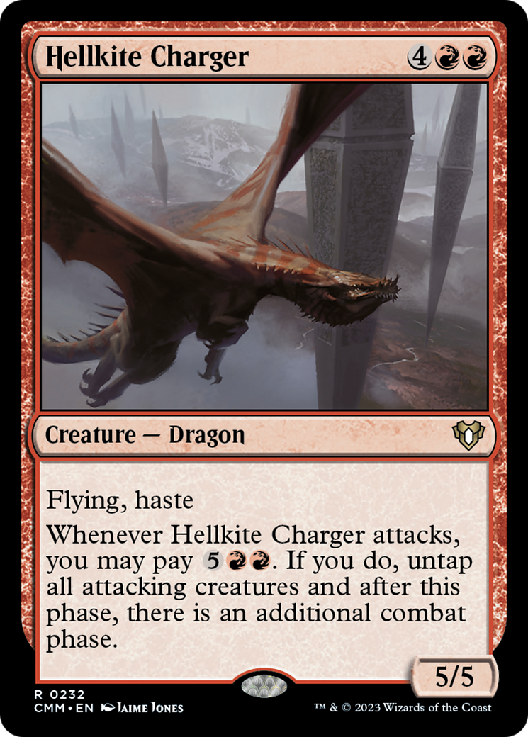 Hellkite Charger (Foil Etched) [Commander Masters] | Tacoma Games