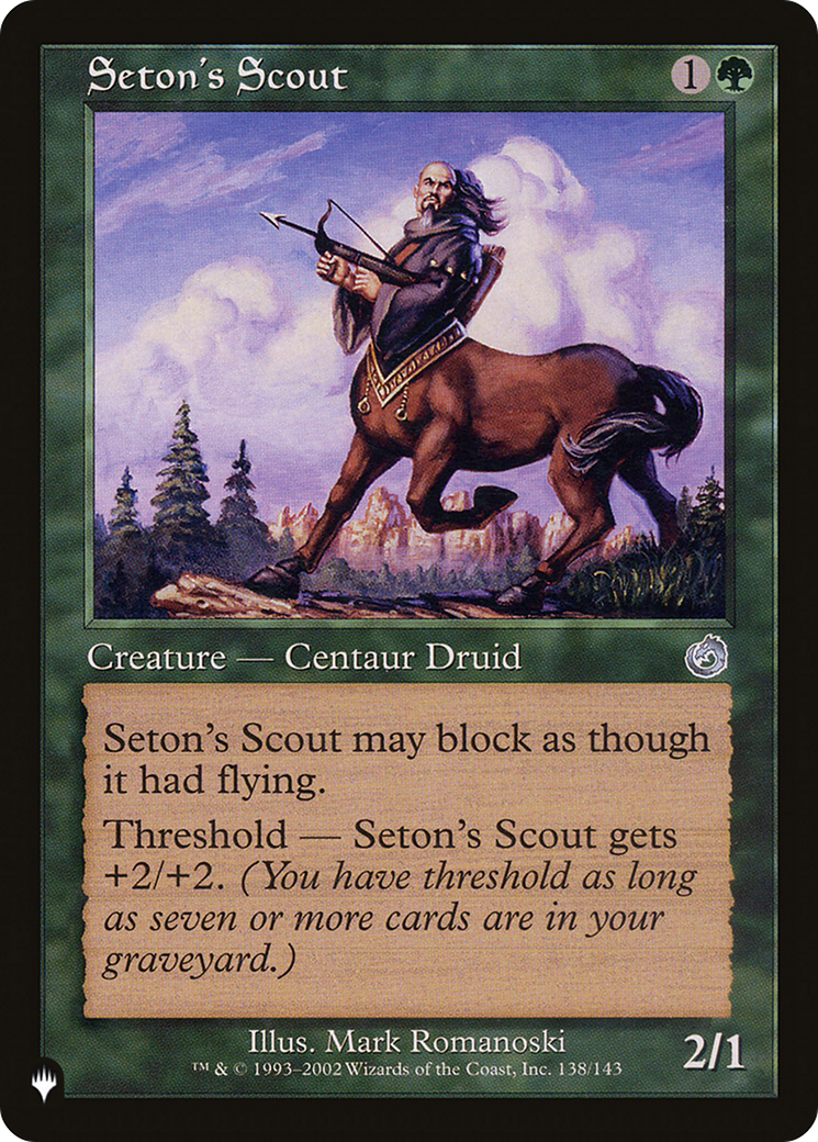 Seton's Scout [The List Reprints] | Tacoma Games