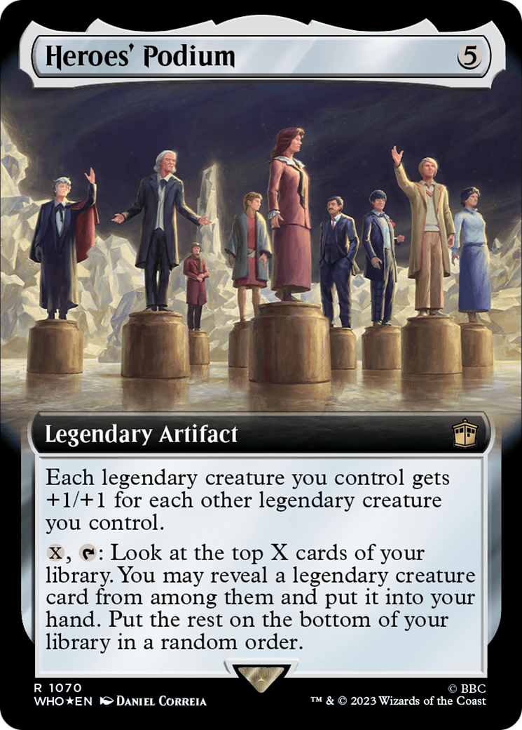 Heroes' Podium (Extended Art) (Surge Foil) [Doctor Who] | Tacoma Games